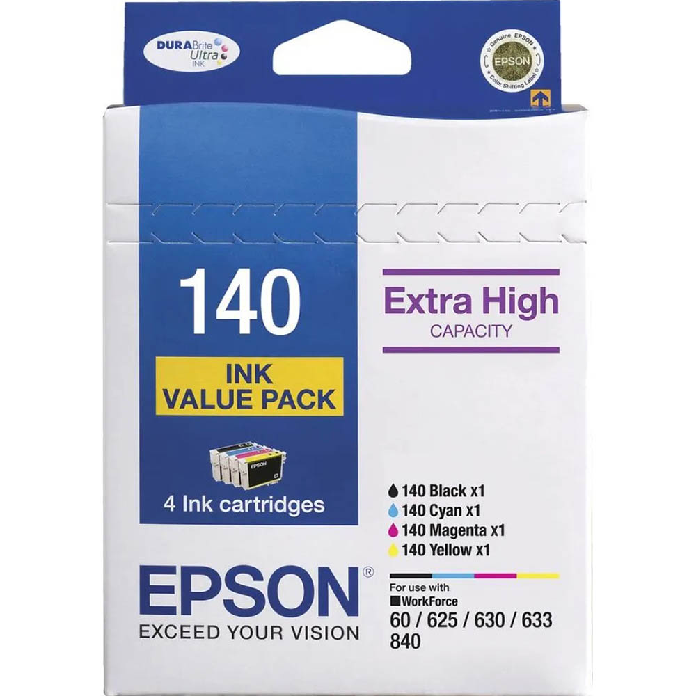 Image for EPSON E140VP INK CARTRIDGE EXTRA HIGH YIELD VALUE PACK from O'Donnells Office Products Depot