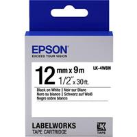epson labelworks lk tape 12mm x 9m black on white