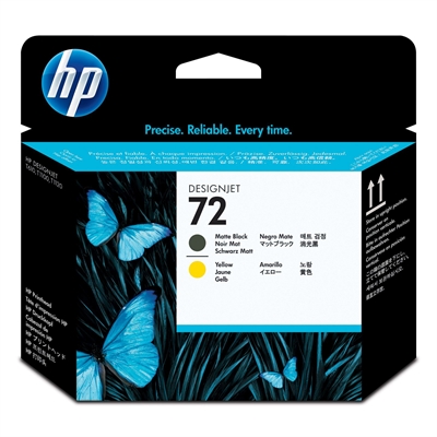 Image for HP C9384A 72 PRINT HEAD MATT BLACK AND YELLOW from Total Supplies Pty Ltd