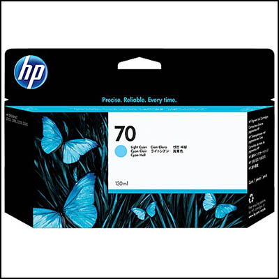 Image for HP C9390A 70 INK CARTRIDGE LIGHT CYAN from Office Products Depot