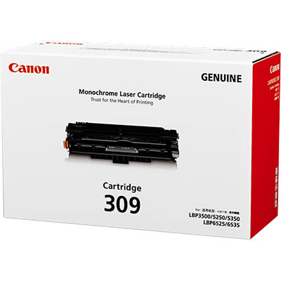Image for CANON 309 TONER CARTRIDGE BLACK from Total Supplies Pty Ltd