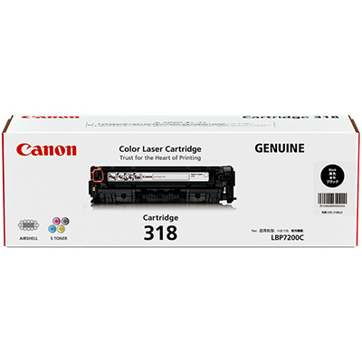 Image for CANON CART318BK TONER CARTRIDGE BLACK from Total Supplies Pty Ltd