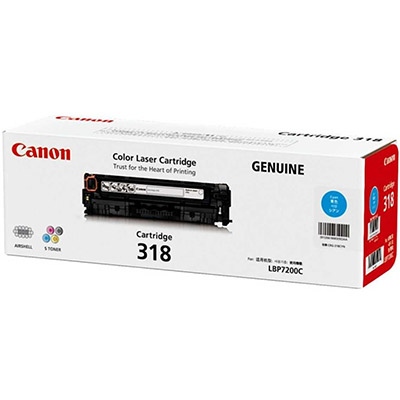 Image for CANON CART318C TONER CARTRIDGE CYAN from Albany Office Products Depot