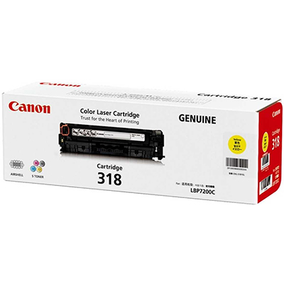 Image for CANON CART318Y TONER CARTRIDGE YELLOW from Total Supplies Pty Ltd