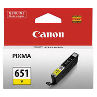 canon cli651y ink cartridge yellow