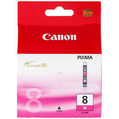 Image for CANON CLI8M INK CARTRIDGE MAGENTA from MOE Office Products Depot Mackay & Whitsundays
