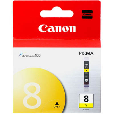 Image for CANON CLI8Y INK CARTRIDGE YELLOW from O'Donnells Office Products Depot