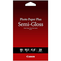 canon sg-201 photo paper plus semi gloss 260gsm 4 x 6 inch white pack 20