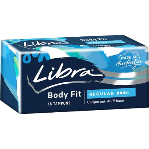 Image for LIBRA BODYFIT REGULAR TAMPONS PACK 16 from Ross Office Supplies Office Products Depot