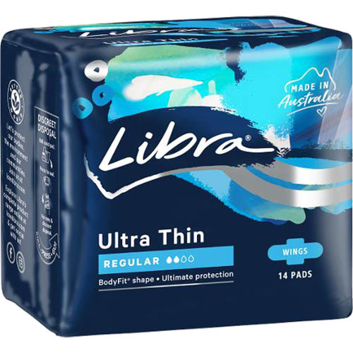 Image for LIBRA ULTRA THINS WINGS REGULAR PADS PACK 14 from Ross Office Supplies Office Products Depot