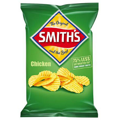 Image for SMITHS CRISPS CRINKLE CUT CHICKEN 170G from Total Supplies Pty Ltd