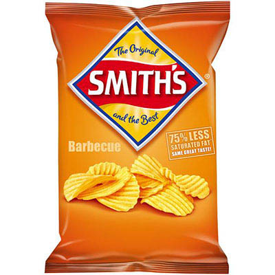 Image for SMITHS CRISPS CRINKLE CUT BBQ 170G from Total Supplies Pty Ltd