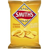 smiths crisps crinkle cut cheese and onion 170g