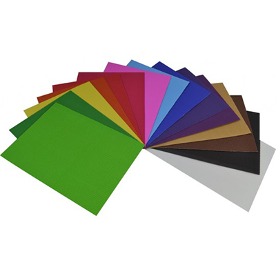 Image for RAINBOW CORRUGATED BOARD 2 SIDE 250 X 350MM ASSORTED PACK 25 from Ross Office Supplies Office Products Depot