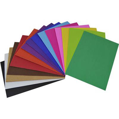 Image for RAINBOW CORRUGATED BOARD 2 SIDE A4 ASSORTED PACK 25 from Ross Office Supplies Office Products Depot