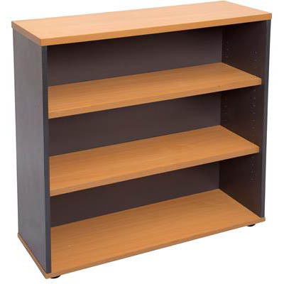 Image for RAPID WORKER BOOKCASE 3 SHELF 900 X 315 X 900MM BEECH/IRONSTONE from Margaret River Office Products Depot