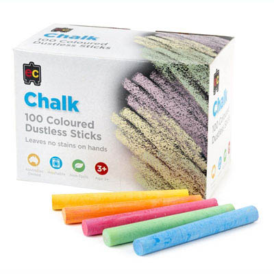 Image for EDUCATIONAL COLOURS DUSTLESS CHALK ASSORTED BOX 100 from Office Products Depot Gold Coast