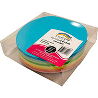 rainbow kinder shapes paper circles double sided 85gsm 180mm matte assorted pack 500
