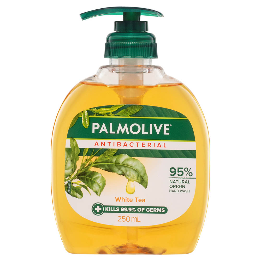 Image for PALMOLIVE ANTIBACTERIAL LIQUID HAND WASH PUMP WHITE TEA 250ML from MOE Office Products Depot Mackay & Whitsundays