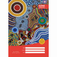 cultural choice exercise book 12mm ruled 60gsm 64 page 250 x 175mm motif