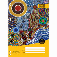 cultural choice binder book 8mm ruled 60gsm 64 page a4 motif