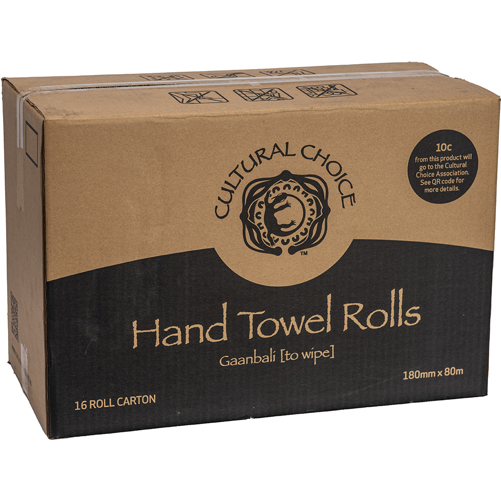 Image for CULTURAL CHOICE ROLL TOWEL RECYCLED 80M CARTON 16 from Barkers Rubber Stamps & Office Products Depot