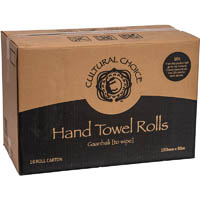 cultural choice roll towel recycled 80m carton 16