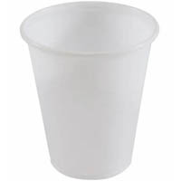 writer breakroom plastic drinking cups 7oz white carton 1000