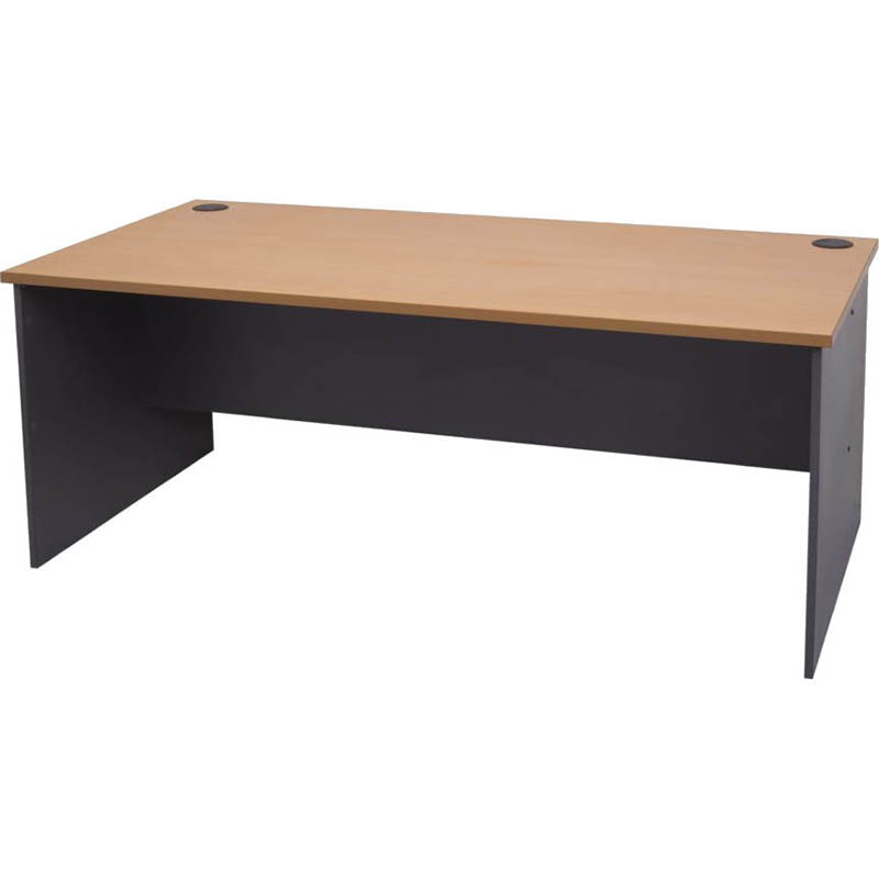 Image for RAPID WORKER OPEN DESK 1500 X 750MM BEECH/IRONSTONE from Office Products Depot