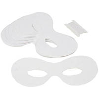 colorific half face masks paper white pack 50