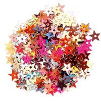 colorific sequins large stars assorted 25g