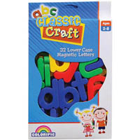 colorific classic craft chunky magnets lower case letters assorted pack 32