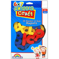 colorific classic craft chunky magnets numbers and letters assorted pack 32