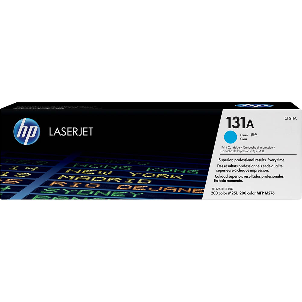 Image for HP CF211A 131A TONER CARTRIDGE CYAN from MOE Office Products Depot Mackay & Whitsundays