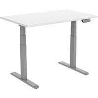 ergovida eed-623d electric sit-stand desk 1500 x 750mm grey/white