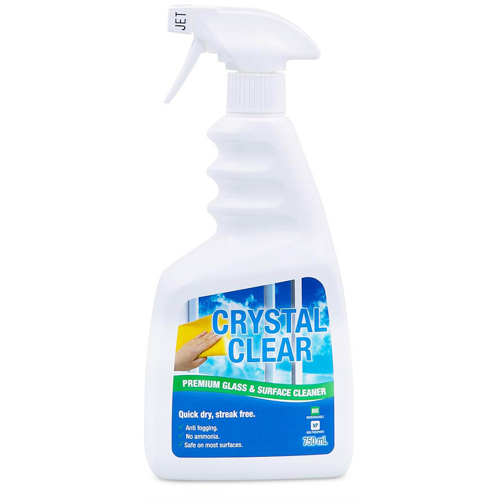 Image for CLEAN PLUS CRYSTAL CLEAR PREMIUM WINDOW CLEANER 750ML CARTON 12 from MOE Office Products Depot Mackay & Whitsundays