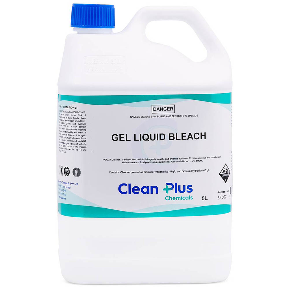Image for CLEAN PLUS GEL LIQUID BLEACH 5 LITRE CARTON 3 from MOE Office Products Depot Mackay & Whitsundays