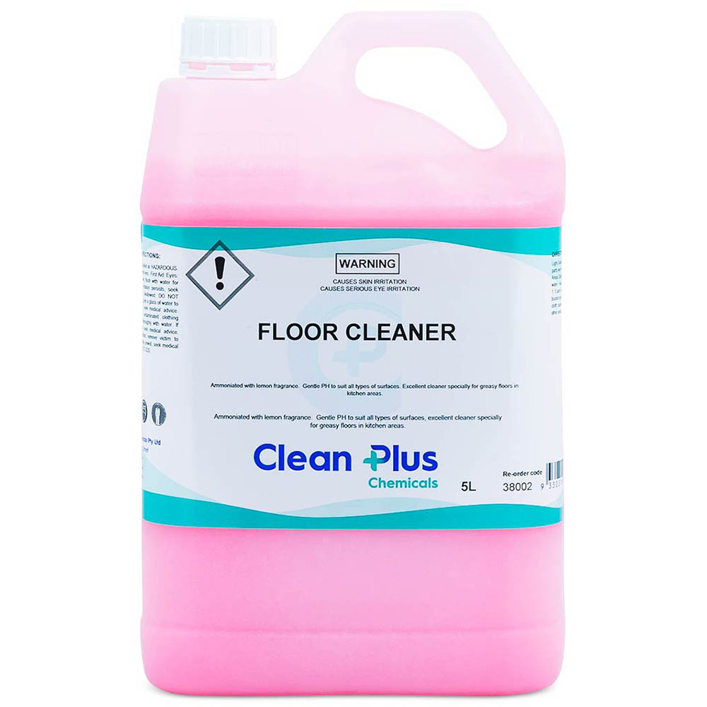 Image for CLEAN PLUS FLOOR CLEANER 5 LITRE CARTON 3 from MOE Office Products Depot Mackay & Whitsundays