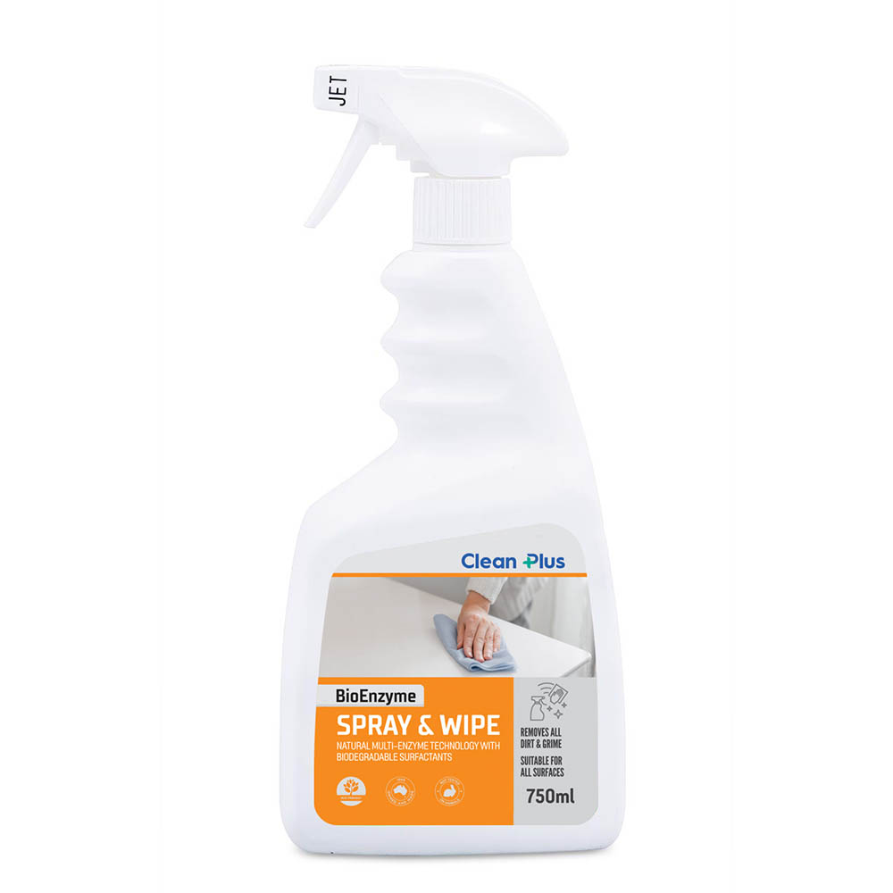 Image for CLEAN PLUS BIOENZYME SPRAY AND WIPE 750ML from MOE Office Products Depot Mackay & Whitsundays