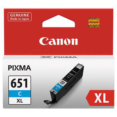 Image for CANON CLI651XL INK CARTRIDGE HIGH YIELD CYAN from Ross Office Supplies Office Products Depot