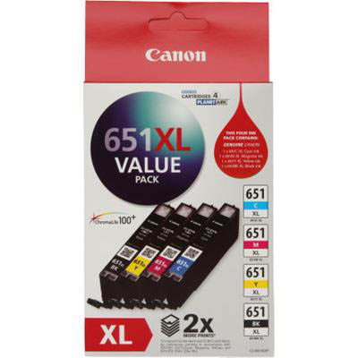 Image for CANON CLI651XL INK CARTRIDGE HIGH YIELD VALUE PACK from Total Supplies Pty Ltd