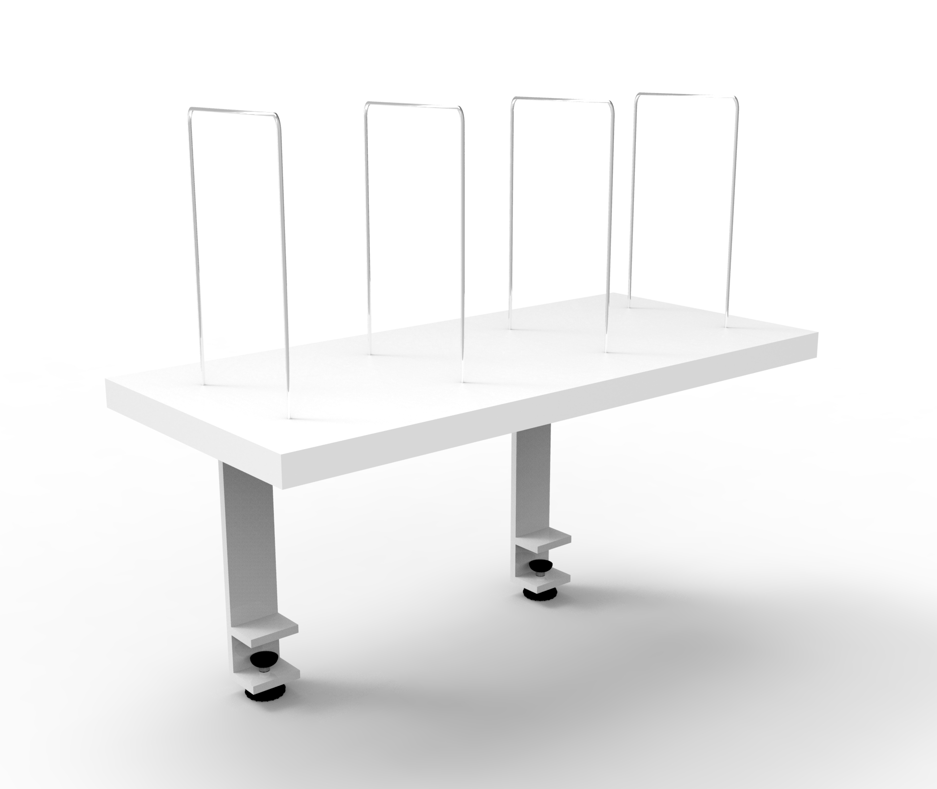 Image for RAPIDLINE CLAMP MOUNT SHELF AND DIVIDERS NATURAL WHITE / WHITE from MOE Office Products Depot Mackay & Whitsundays