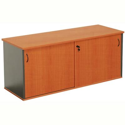 Image for RAPID WORKER CREDENZA SLIDING DOOR LOCKABLE 1800 X 450 X 730MM CHERRY/IRONSTONE from Office Products Depot