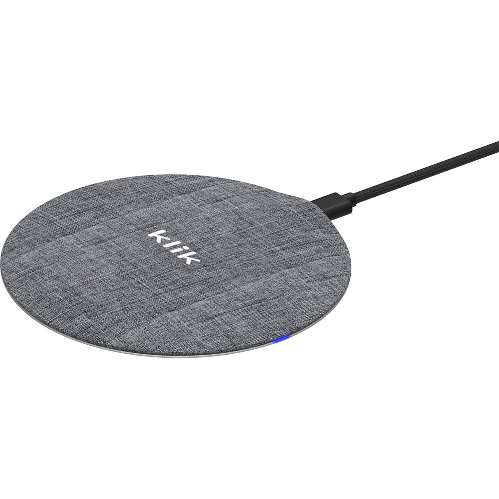 Image for KLIK QI FABRIC WIRELESS CHARGING PAD 15W from Office Products Depot