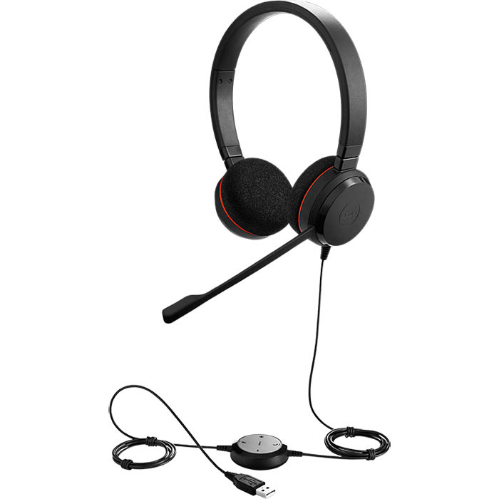Image for JABRA EVOLVE 20 UC STEREO HEADSET from MOE Office Products Depot Mackay & Whitsundays