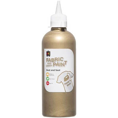 Image for EDUCATIONAL COLOURS FABRIC AND CRAFT PAINT 500ML GOLD from Office Products Depot Gold Coast