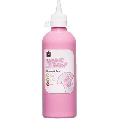 Image for EDUCATIONAL COLOURS FABRIC AND CRAFT PAINT 500ML PINK from Office Products Depot Gold Coast