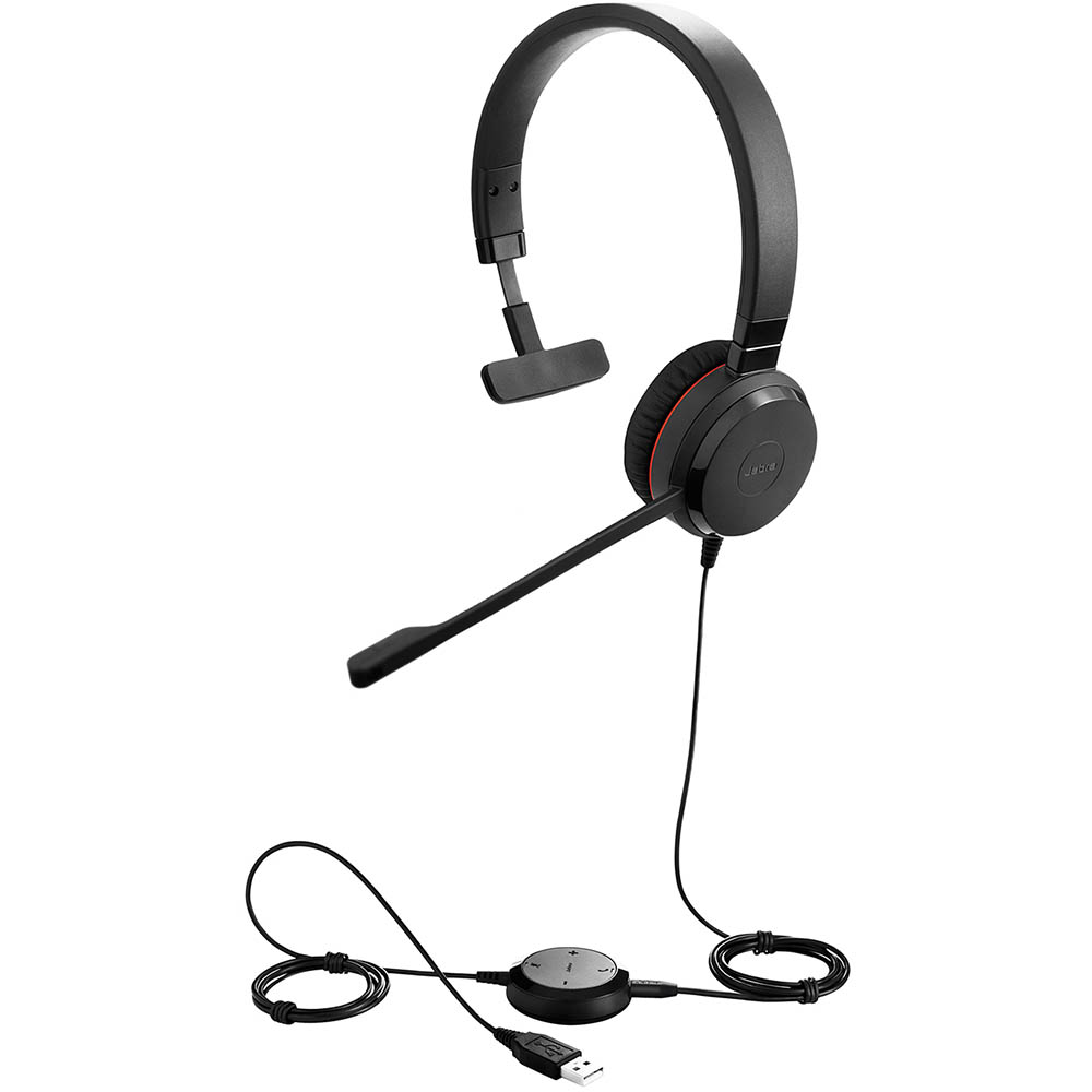 Image for JABRA EVOLVE 30 II MONO USB CORDED HEADSET from Ross Office Supplies Office Products Depot