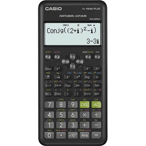 Image for CASIO FX-100AU PLUS 2ND EDITION SCIENTIFIC CALCULATOR from MOE Office Products Depot Mackay & Whitsundays
