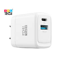 ipl tech dual port quick charger 20w white